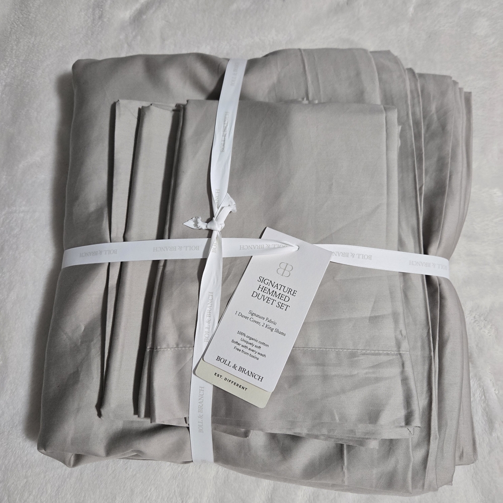 New Boll & Branch King Duvet Set